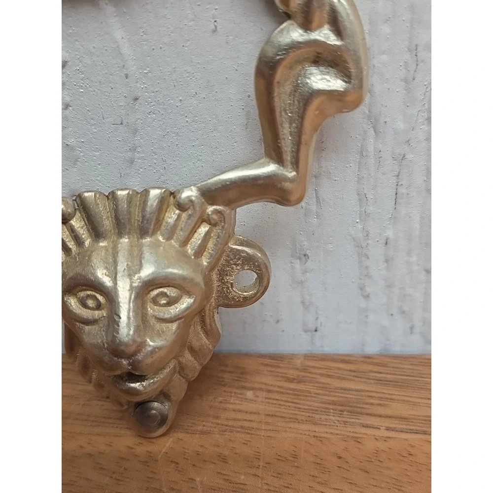 Antique Lion Face Bail Pull Drawer Hardware Cabinet Cupboard Door Handles Ornate